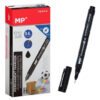 MP ανεξίτηλος μαρκαδόρος PE411-S για CD-DVD, 0.4mm, μαύρος, 12τμχ