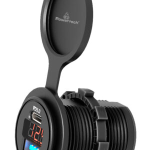 POWERTECH ασύρματος φορτιστής & βάση αυτοκινήτου PT-1241, 15W, μαύρος