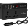POWERTECH inverter αυτοκινήτου PTL-023, 200W, 12V DC σε 220V AC, με USB-C/3x USB