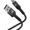 POWERTECH καλώδιο USB-C σε USB PTR-0161, σιλικόνης, 60W, 480Mbps, 1m, μαύρο