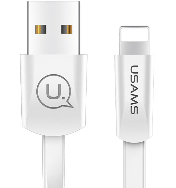 USAMS καλώδιο USB σε Lightning US-SJ199, 2A, 1.2m, λευκό