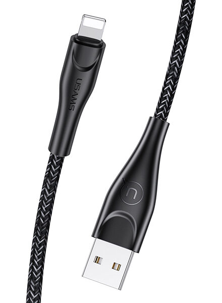 USAMS καλώδιο Lightning σε USB US-SJ391, 2A, 1m, μαύρο