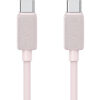 USAMS καλώδιο USB-C σε USB-C US-SJ691, 60W, 480Mbps, 1m, ροζ