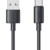 USAMS καλώδιο USB-C σε USB US-SJ708, 3A, 480Mbps, 1m, μαύρο