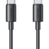 USAMS καλώδιο USB-C US-SJ711, 60W, 480Mbps, 1m, μαύρο