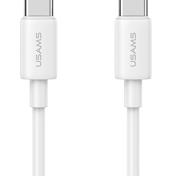 USAMS καλώδιο USB-C US-SJ711, 60W, 480Mbps, 1m, λευκό
