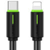 USAMS καλώδιο Lightning σε USB-C US-SJ735, 30W, 480Mbps, 1m, μαύρο