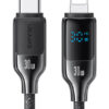 USAMS καλώδιο Lightning σε USB-C SJ741, 30W, 480Mbps, 1.2m, μαύρο