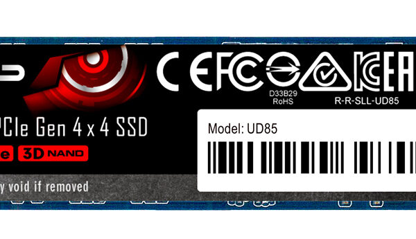 SILICON POWER SSD PCIe Gen4x4 M.2 2280 UD85, 1TB, 3.600-2.800MB/s