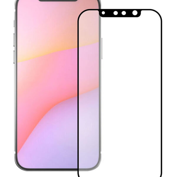 POWERTECH tempered glass 5D TGC-0517, iPhone 13/13 Pro, full glue, μαύρο