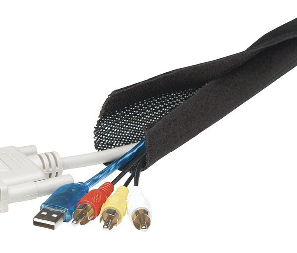 POWERTECH Δεματικό Καλωδίων τύπου Flex Wrap, 1.8m, Black