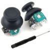 3D Analog joystick TOOL-0038 για χειριστήριο PS4, μαύρο, 2τμχ