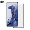 TechWave 5D Full Glue Tempered Glass for Xiaomi Redmi Note 12 4G / 5G black (Σετ 3 τεμαχίων - bulk)