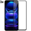 TechWave 5D Full Glue Tempered Glass for Xiaomi Redmi Note 12 Pro / 12 Pro+ black (Σετ 3 τεμαχίων - bulk)