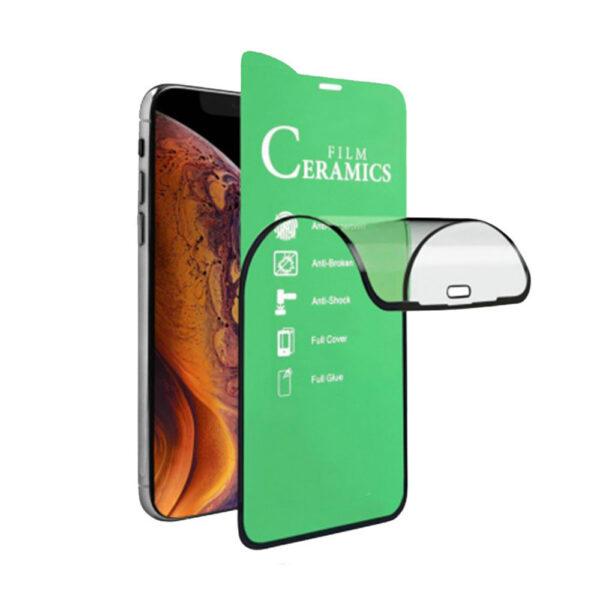 TechWave 5D Full Glue Ceramic Glass for iPhone 12 Pro Max black