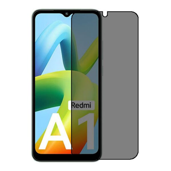 TechWave 5D Full Glue Privacy Tempered Glass for Xiaomi Redmi A1+ black
