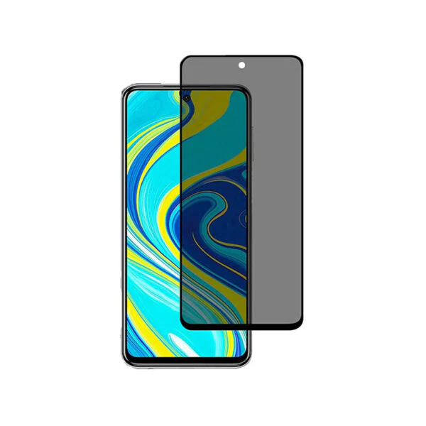 TechWave 5D Full Glue Privacy Tempered Glass for Xiaomi Redmi Note 9 Pro / 9 Pro 5G / 9 Pro Max / 9s / Poco X3 / Mi 10T LITE black