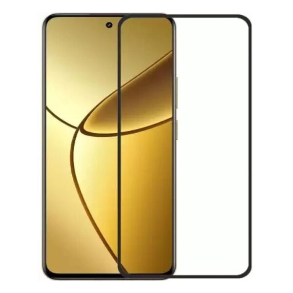 TechWave 5D Full Glue Tempered Glass for Realme 12+ black