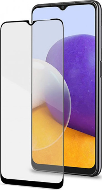 TechWave 5D Full Glue Tempered Glass for Samsung Galaxy A22 5G black