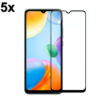 TechWave 5D Full Glue Tempered Glass for Xiaomi Redmi 10C / 12C / Poco C40 black (Σετ 5 τεμαχίων - bulk)