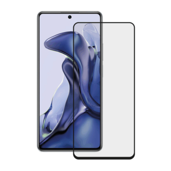 TechWave 5D Full Glue Tempered Glass for Xiaomi Redmi Note 12 4G / 5G black