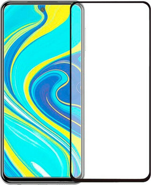 TechWave 5D Full Glue Tempered Glass for Xiaomi Redmi Note 9 Pro Max black