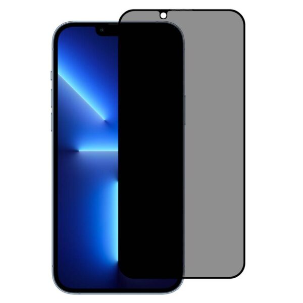 TechWave 5D Full Glue Privacy Tempered Glass for iPhone 13 black
