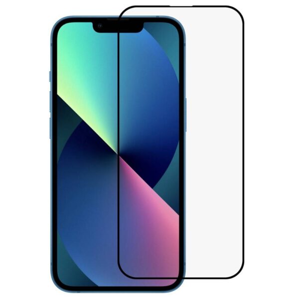 TechWave 5D Full Glue Tempered Glass for iPhone 14 Pro Max black
