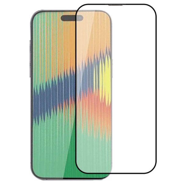 TechWave 5D Full Glue Tempered Glass for iPhone 15 Plus black