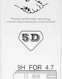 TechWave 5D Full Glue Tempered Glass for iPhone 15 black