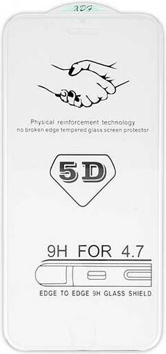 TechWave 5D Full Glue Tempered Glass for iPhone 6 / 6S transparent