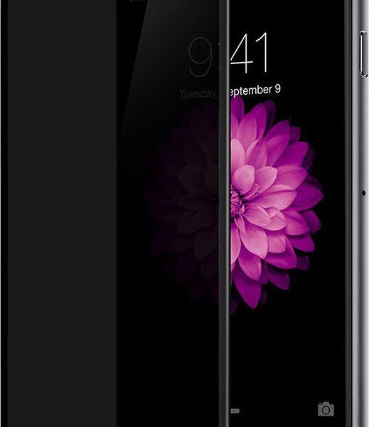 TechWave 5D Full Glue Privacy Tempered Glass for iPhone 7 / 8 / SE 2020 / SE 2022 black