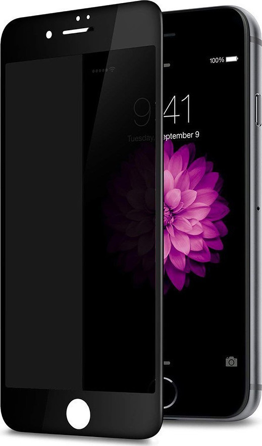 TechWave 5D Full Glue Privacy Tempered Glass for iPhone 7 / 8 / SE 2020 / SE 2022 black