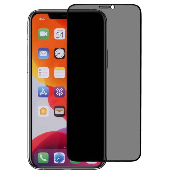 TechWave 5D Full Glue Privacy Tempered Glass for iPhone XR / 11 black