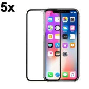 TechWave 5D Full Glue Tempered Glass for iPhone 15 Pro black (Σετ 5 τεμαχίων - bulk)