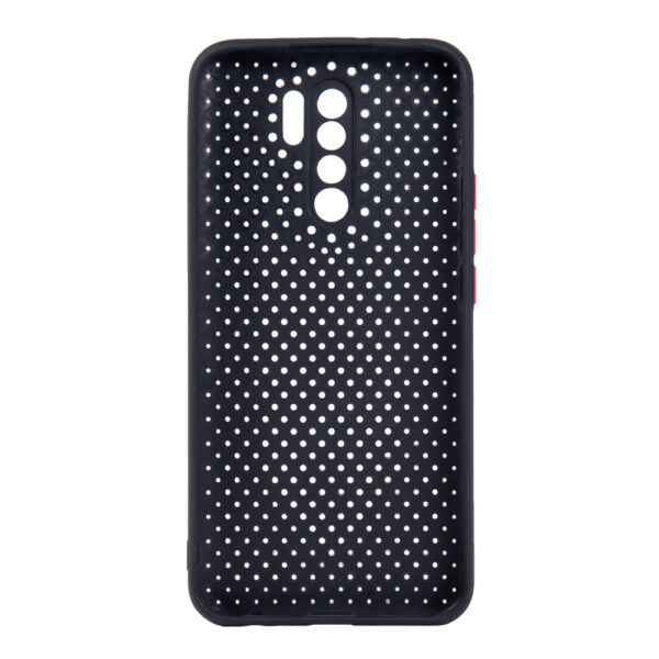 TechWave C thru case for Xiaomi Redmi 9 black / red