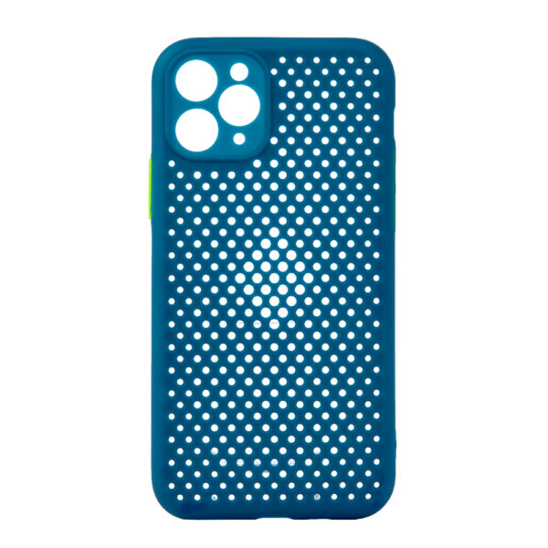 TechWave C thru case for iPhone 11 Pro navy blue / lime