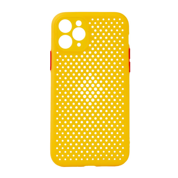 TechWave C thru case for iPhone 11 Pro yellow / red