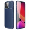 TechWave Carbon Fiber case for iPhone 13 Pro Max navy blue
