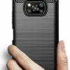 TechWave Carbon case for Poco X3 NFC black
