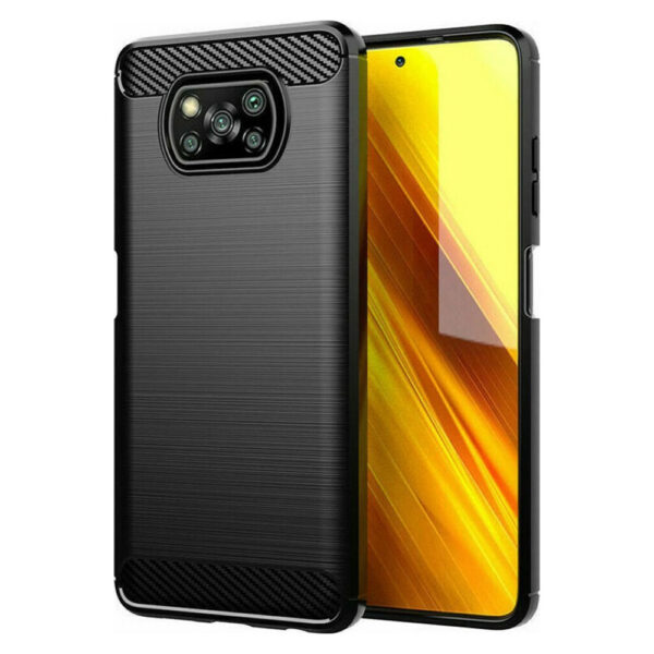 TechWave Carbon case for Poco X3 NFC black