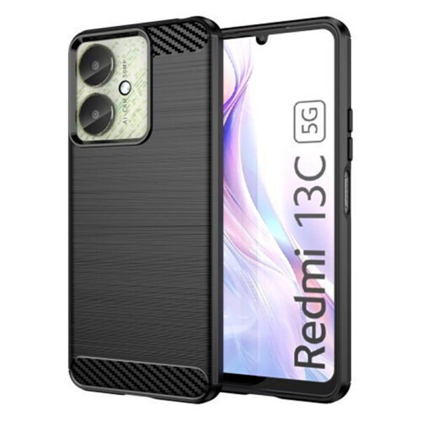 TechWave Carbon case for Xiaomi Redmi 13C / Poco C65 black