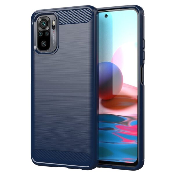 TechWave Carbon case for Xiaomi Redmi Note 10 / 10S navy blue