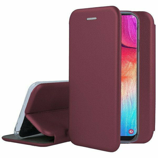 TechWave Curved Book case for Samsung Galaxy A35 5G burgundy