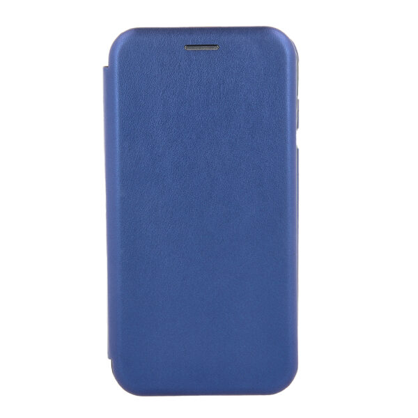 TechWave Curved Book case for iPhone 15 Pro navy blue