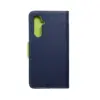 TechWave Fancy Book case for Samsung Galaxy A54 navy blue / lime