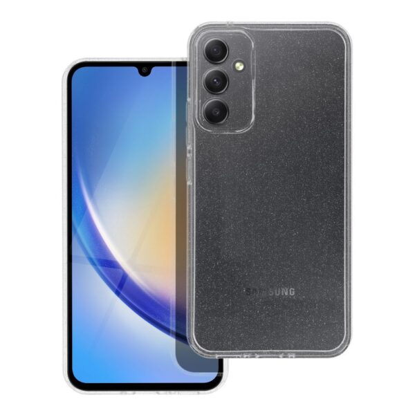 TechWave Glam case for Samsung Galaxy A55 5G transparent