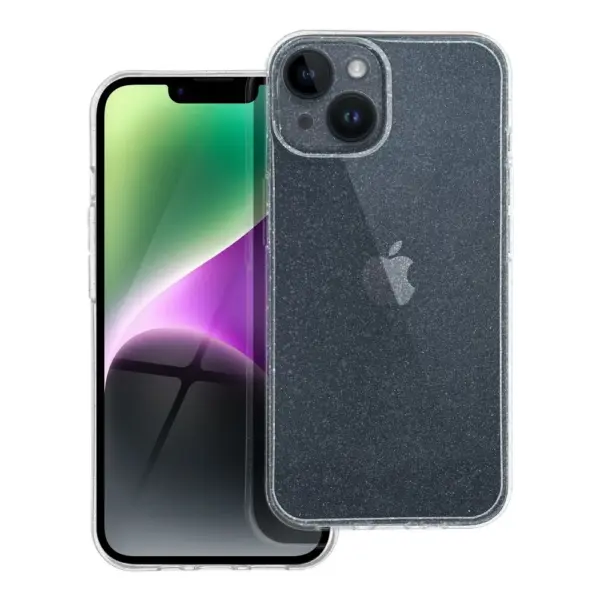 TechWave Glam case for iPhone 15 Plus transparent