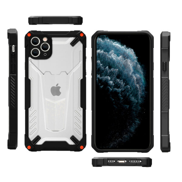 TechWave Hybrid Armor case for iPhone 12 Pro Max black / red