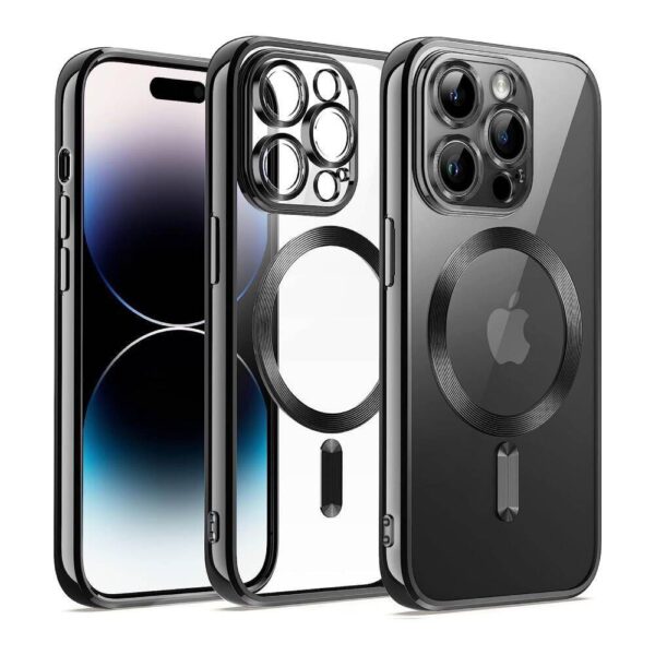 TechWave Magsafe Clear case for iPhone 15 Pro Max black